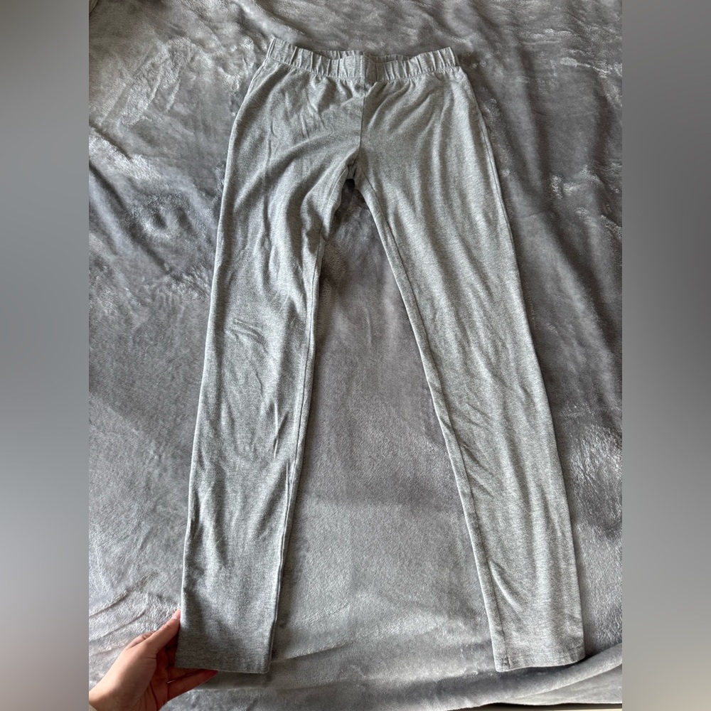 Organic cotton Garnet Hill Heather Gray Leggings size small